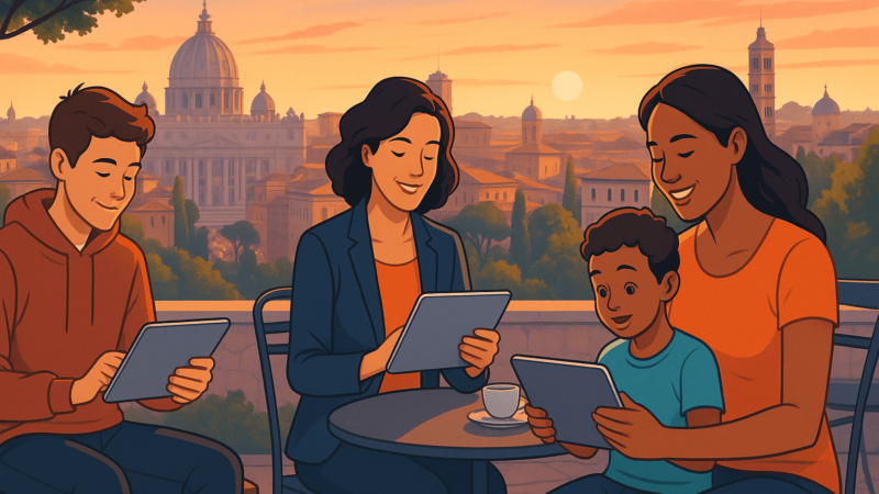 Roma: il tuo tablet senza pensieri e senza stress